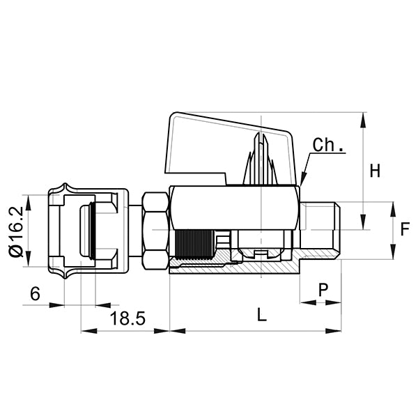 21/D - MALE line tap with MILLED NUT - Taps and Valves - Fittings - Ani (Pack of 5 pieces) 21/D - MALE line tap with MILLED NUT - Taps and Valves - Fittings - Ani (Pack of 5 pieces)